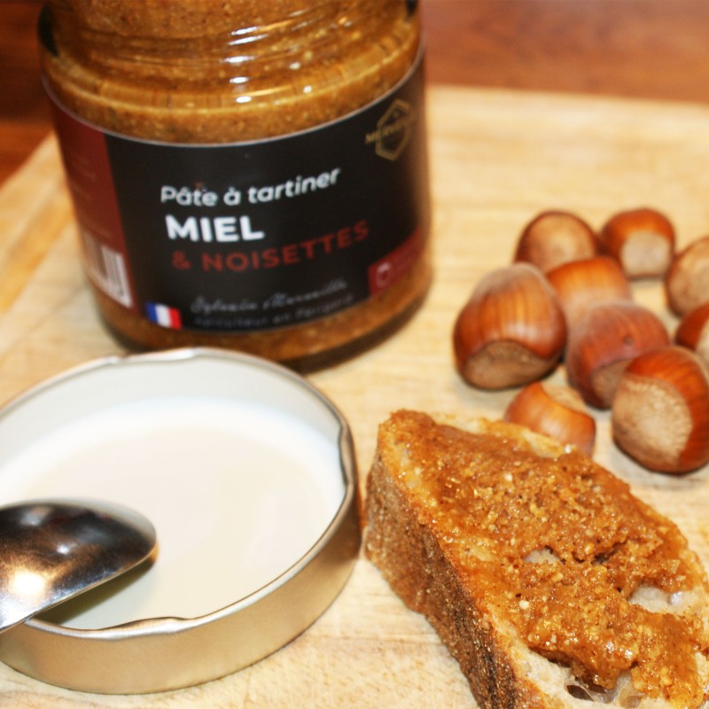 PATE A TARTINER MIEL NOISETTES 250GR - Compotes, confitures, miel